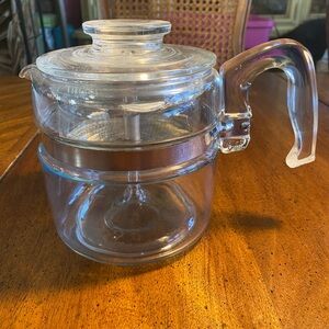 Pyrex 4 Cup Flame Ware Coffee Percolator